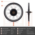 1000W/1500W Electric Bicycle Front/Rear Wheel   Tire E Bike Conversion Motor Kit