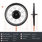1000W/1500W Electric Bicycle Front/Rear Wheel   Tire E Bike Conversion Motor Kit