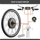 1000W 26   48V eBike Conversion Kit Rear Wheel Hub Motor w/ LCD Display