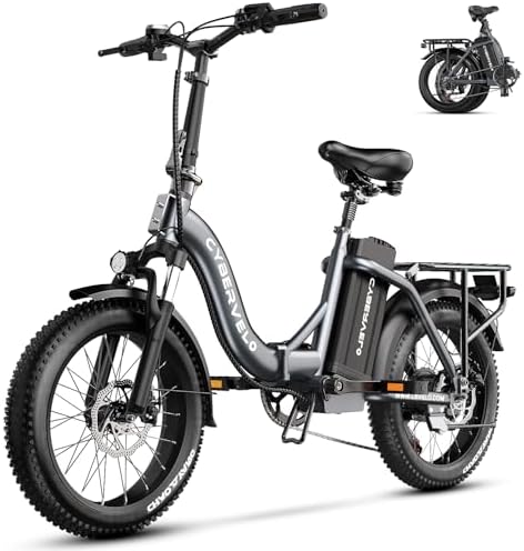 1000W Folding Electric Bike 48V 20AH Removable Battery EBike 30 MPH 80 Miles Max Range Electric Bike for Adults  20 Fat TireFoldable ebike  Adult Electric Bicycles