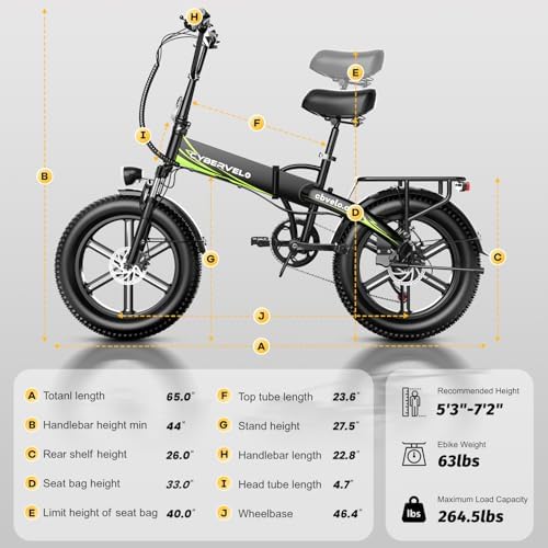 1000W Folding Electric Bike 48V 20AH Removable Battery EBike 30 MPH 80 Miles Max Range Electric Bike for Adults  20 Fat TireFoldable ebike  Adult Electric Bicycles