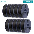 10KG/20KG SUNLU ASA PETG PLA PLA 2 0 PLA Matte PLA Meta SILK ABS EABS Filament