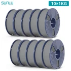 10KG/20KG SUNLU ASA PETG PLA PLA 2 0 PLA Matte PLA Meta SILK ABS EABS Filament