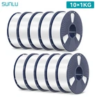 10KG/20KG SUNLU ASA PETG PLA PLA 2 0 PLA Matte PLA Meta SILK ABS EABS Filament
