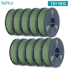 10KG/20KG SUNLU ASA PETG PLA PLA 2 0 PLA Matte PLA Meta SILK ABS EABS Filament