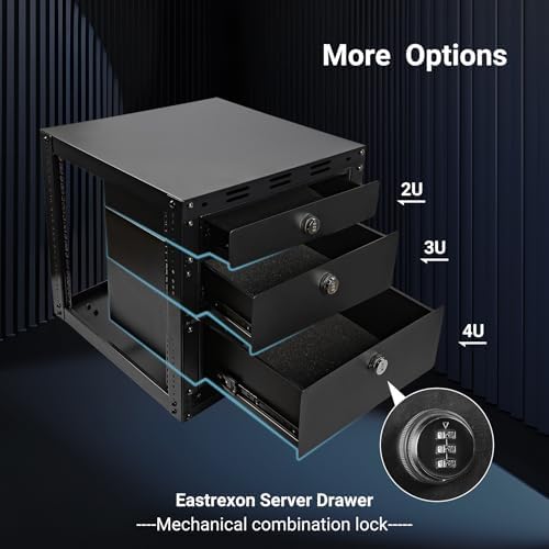 10U Open Frame Server Rack  4 Tier Wall mountable Network Rack w/Swivel Casters  Two Rack Shelves  Top & Bottom Panels  for Stereo/Computer/Data/IT Equipment  19 7  L x 18 8  W x 23 4  H