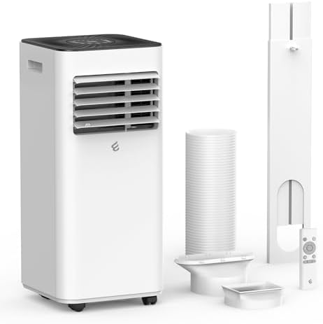 10 000 BTU Portable Air Conditioners  Portable AC With Remote for Room to 450 sq ft 3 in 1 Air Conditioner With Dehumidification/Air Circulation/Timer And Window Kit