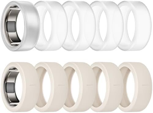 10 Pack Ring Cover Compatible with Oura Ring Gen 4/Ceramic  Oura Ring Gen 3  Anti Scratch Elastic Silicone Oura Ring Protector Case for Men Women Working Out Gym  10Collors 4  S  6/7/8/9/10