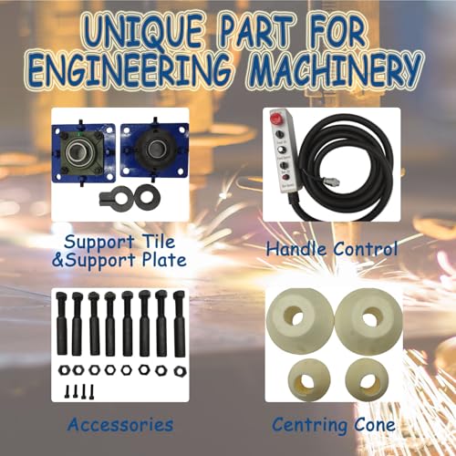 110V 1.5KW Perforadora de Agujero Máquina de perforación portátil con barra de mandrinar de 63 pulgadas y control de mango Diámetro del orificio de procesamiento 1.8"-6.3" para maquinaria