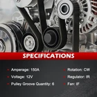 11273 Alternator Compatible with Ford Edge 2007 2014  Fusion 2010 2012  Tauru   