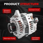 11273 Alternator Compatible with Ford Edge 2007 2014  Fusion 2010 2012  Tauru   