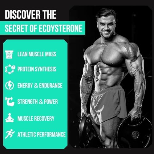 1200MG Beta Ecdysterone Supplement  98  Maximum Purity Ecdysterone Supplements for Lean Muscle Mass  Athletic Performance & Strength  120 Capsules
