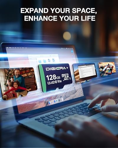 128GB CT100 microSDXC UHS I Memory Card with Adapter   up to 100MB/s  C10  U3  V30  4K UHD  A2  Micro SD Card for Smartphones  Tablets  Cameras  Gaming Consoles  and Drones  1 Pack 