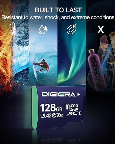 128GB CT100 microSDXC UHS I Memory Card with Adapter   up to 100MB/s  C10  U3  V30  4K UHD  A2  Micro SD Card for Smartphones  Tablets  Cameras  Gaming Consoles  and Drones  1 Pack 