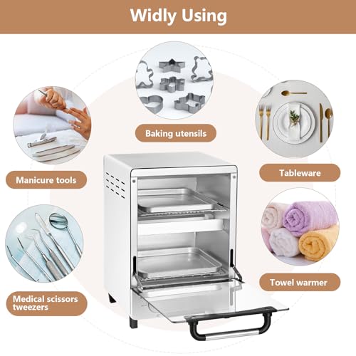 12L 110V High Temperature Sterilizer Dry Heat Sterilizer Metal Tool Nail Tool Sterilizer Art Salon Portable Tool Manicure two layers