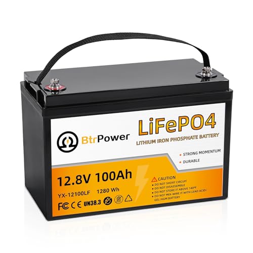 12V 100Ah LiFePO4 Lithium Battery  BCI Group 31 Lithium Battery  5000 15000 Cycles Built in 100A BMS Perfect for Trolling Motor  RV Camping Solar Home Off Grid System