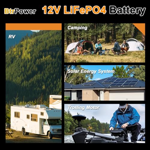 12V 100Ah LiFePO4 Lithium Battery  BCI Group 31 Lithium Battery  5000 15000 Cycles Built in 100A BMS Perfect for Trolling Motor  RV Camping Solar Home Off Grid System