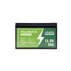 12V 9Ah LiFePO4 Lithium Battery Rechargeable Built in BMS 5000  Deep Cycles