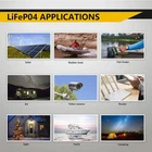 12V 9Ah LiFePO4 Lithium Battery Rechargeable Built in BMS 5000  Deep Cycles