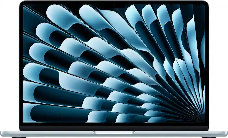 13 inch MacBook Air   Apple M5 chip with 10 core CPU and 10 core GPU   24GB Memory   1TB SSD   Sky Blue