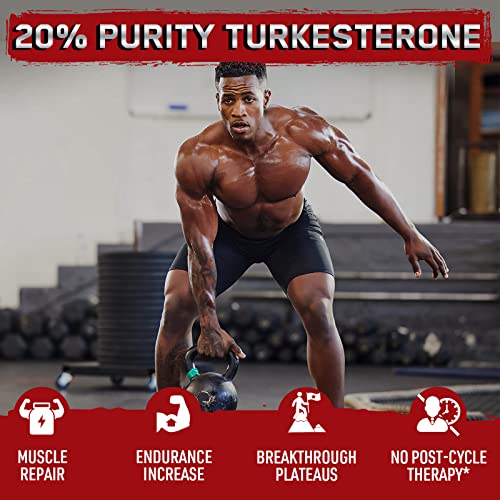 1400mg Beta Ecdysterone and Turkesterone Supplements  Maximized 98  Beta Ecdysterone & 20  Turkesterone Extract for Muscle Mass Strength  Protein Synthesis  120 Capsules