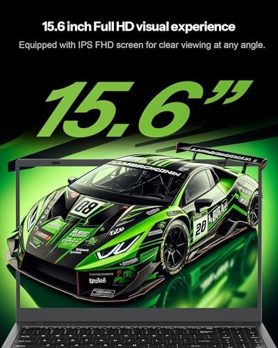 15 6 Inch Laptop with Pentium Gold 6500Y Up to 3 4GHz   8GB RAM 256GB SSD 1080P Full HD  USB C WiFi 5 BT5 0 Gray Computer Laptops for School  Business