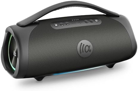 160W Bluetooth Speaker  180W Peak Loud Stereo Sound  12H Playtime  Punchy Bass  IPX7 Waterproof  RGB Lights  BT5 3  for Outdoor Party Camping Beach