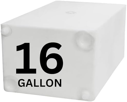 16 Gallon RV Fresh Water Tank  Potable Water Storage Tank for Drinking  Cooking  Cleaning  Showering  for Campers  Trailers  Motorhomes  RVs  Cube Shape  25 x 15 x 11  WT 5545