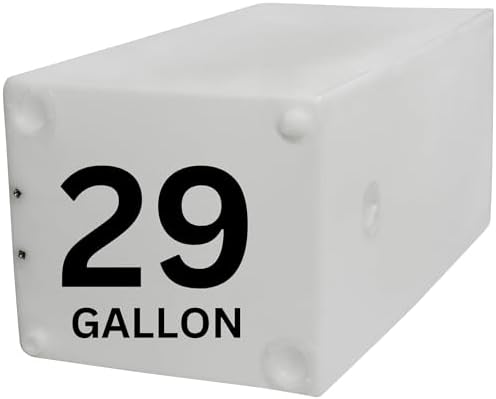 16 Gallon RV Fresh Water Tank  Potable Water Storage Tank for Drinking  Cooking  Cleaning  Showering  for Campers  Trailers  Motorhomes  RVs  Cube Shape  25 x 15 x 11  WT 5545