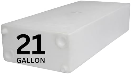 16 Gallon RV Fresh Water Tank  Potable Water Storage Tank for Drinking  Cooking  Cleaning  Showering  for Campers  Trailers  Motorhomes  RVs  Cube Shape  25 x 15 x 11  WT 5545