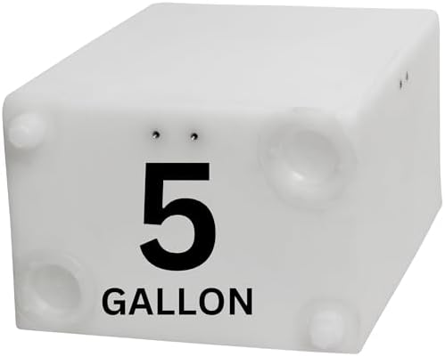 16 Gallon RV Fresh Water Tank  Potable Water Storage Tank for Drinking  Cooking  Cleaning  Showering  for Campers  Trailers  Motorhomes  RVs  Cube Shape  25 x 15 x 11  WT 5545