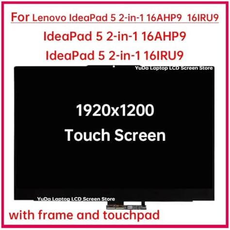 16 Laptop LCD Touch Screen   Compatible For Lenovo  IdeaPad 5 2 in 1 16AHP9 5 2 in 1 16IRU9 Display Digitizer Assembly Replacement 1920x1200 5 2 in 1 16AHP9 
