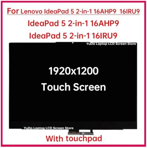 16 Laptop LCD Touch Screen   Compatible For Lenovo  IdeaPad 5 2 in 1 16AHP9 5 2 in 1 16IRU9 Display Digitizer Assembly Replacement 1920x1200 5 2 in 1 16AHP9 