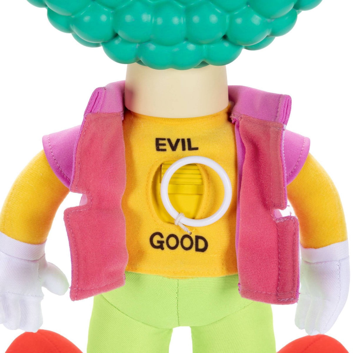 16" Talking Krusty Pull String Doll Plush  2 Modes  Good/Evil Switch  Classic Phrases  Original Packaging