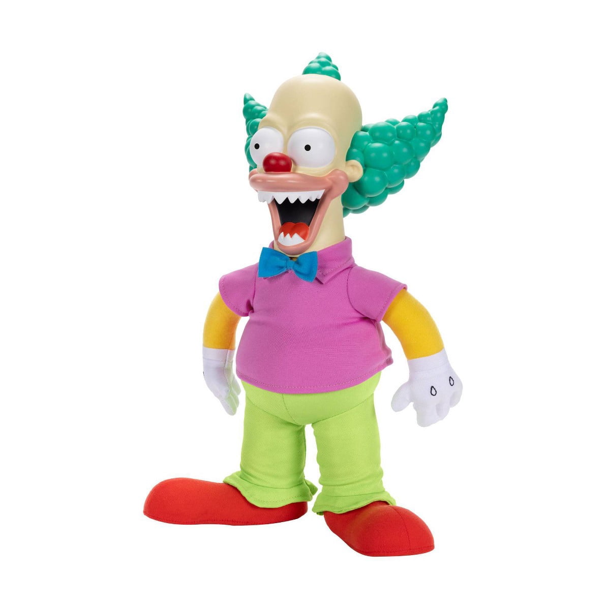 16" Talking Krusty Pull String Doll Plush  2 Modes  Good/Evil Switch  Classic Phrases  Original Packaging