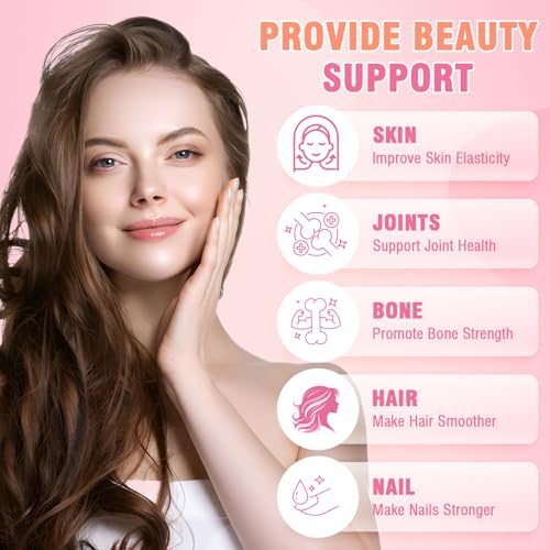Gomitas de colágeno tipo I II III V X con biotina vitaminas C A B D E queratina ácido hialurónico para cabello, piel, uñas, digestión inmune articular, para mujeres y hombres, sin azúcar