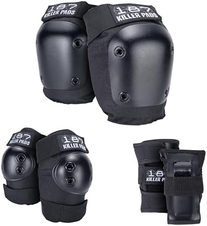 187 Killer Pads Six Pack Pad Set  Elbow Pads  Knee Pads  and Wrist Guard
