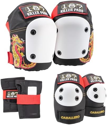 187 Killer Pads Six Pack Pad Set  Elbow Pads  Knee Pads  and Wrist Guard