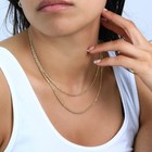 Cadena de oro amarillo de 18k con corte de diamante, de 2 mm a 5 mm, para hombre y mujer, de 16" a 28".