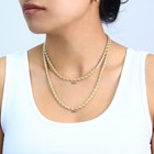 Cadena de oro amarillo de 18k con corte de diamante, de 2 mm a 5 mm, para hombre y mujer, de 16" a 28".