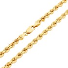 Cadena de oro amarillo de 18k con corte de diamante, de 2 mm a 5 mm, para hombre y mujer, de 16" a 28".