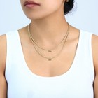 Cadena de oro amarillo de 18k con corte de diamante, de 2 mm a 5 mm, para hombre y mujer, de 16" a 28".