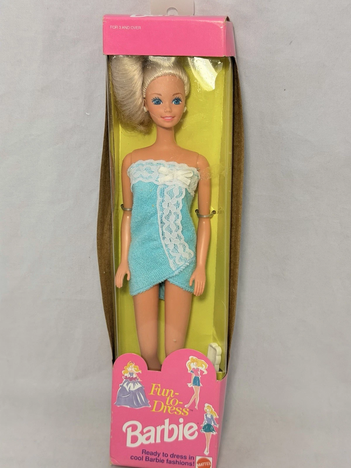 1992 Fun To Dress Barbie Doll  Damaged Box
