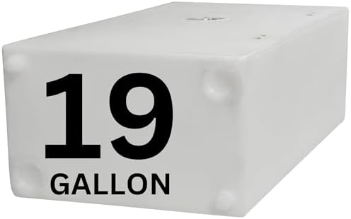 19 Gallon RV Fresh Water Tank  Potable Water Storage Tank for Drinking  Cooking  Cleaning  Showering  for Campers  Trailers  Motorhomes  RVs  Cube Shape  30 x 16 x 10  WT 5450 
