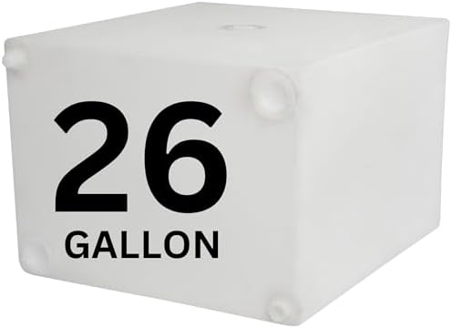19 Gallon RV Fresh Water Tank  Potable Water Storage Tank for Drinking  Cooking  Cleaning  Showering  for Campers  Trailers  Motorhomes  RVs  Cube Shape  30 x 16 x 10  WT 5450 