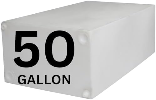 19 Gallon RV Fresh Water Tank  Potable Water Storage Tank for Drinking  Cooking  Cleaning  Showering  for Campers  Trailers  Motorhomes  RVs  Cube Shape  30 x 16 x 10  WT 5450 
