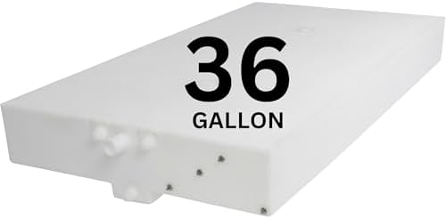 19 Gallon RV Fresh Water Tank  Potable Water Storage Tank for Drinking  Cooking  Cleaning  Showering  for Campers  Trailers  Motorhomes  RVs  Cube Shape  30 x 16 x 10  WT 5450 