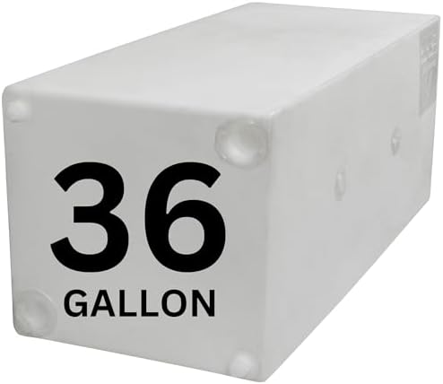 19 Gallon RV Fresh Water Tank  Potable Water Storage Tank for Drinking  Cooking  Cleaning  Showering  for Campers  Trailers  Motorhomes  RVs  Cube Shape  30 x 16 x 10  WT 5450 