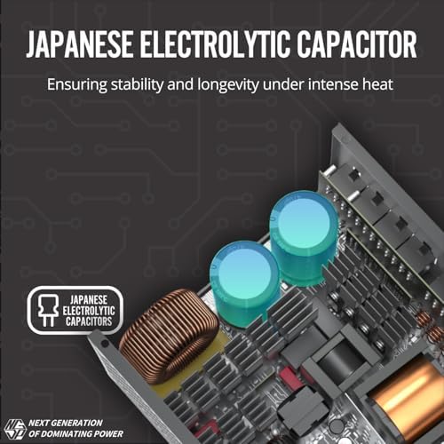 1STPLAYER NGDP 850W Fully Modular PSU  80 Plus Gold/Cybenetics Platinum/PPLP Gold  ATX 3 1 / PCI E 5 1  Low Noise FDB Fan  Zero RPM  Japanese Electrolyte Capacitor