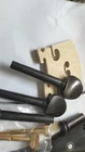 1 Set VIOLA Ebony Parts Including The Chin Rest Clamp and Bridge 50mm Tail Gut